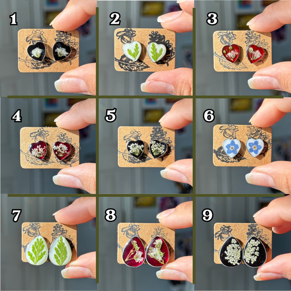 Dried Flower Studs