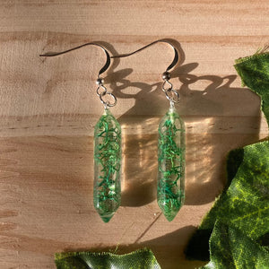 Moss Crystal Dangles